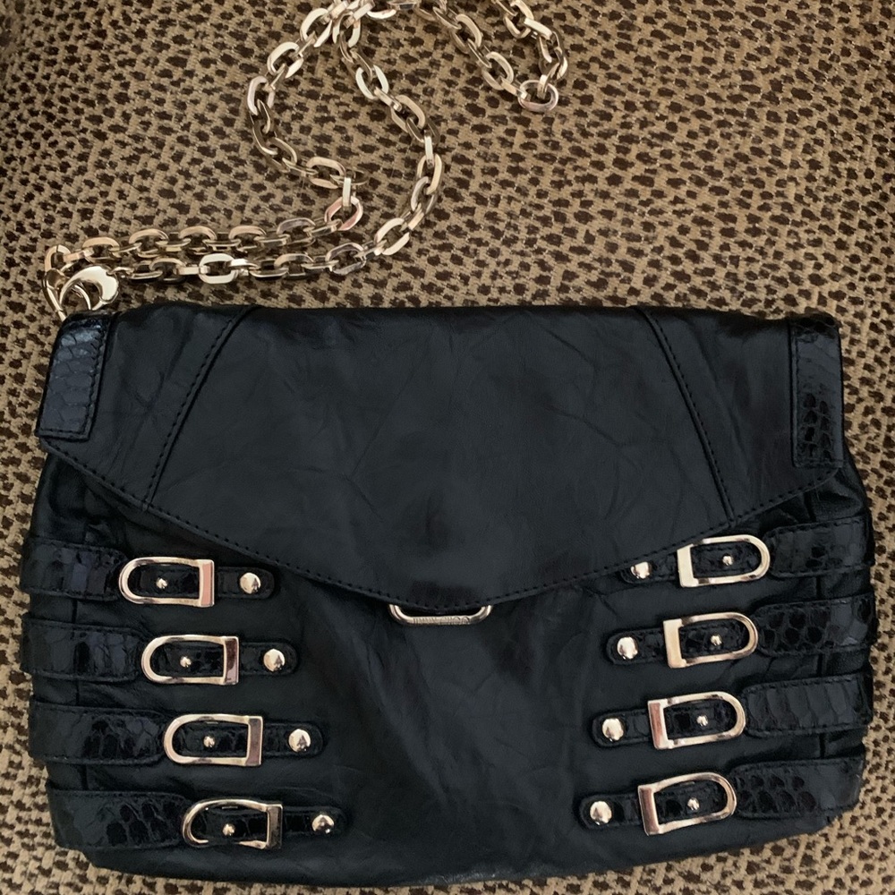 Jimmy Choo Clutch with Chain 💯 percent authentic